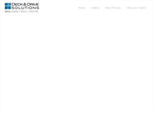 Tablet Screenshot of deckanddrivesolutions.com